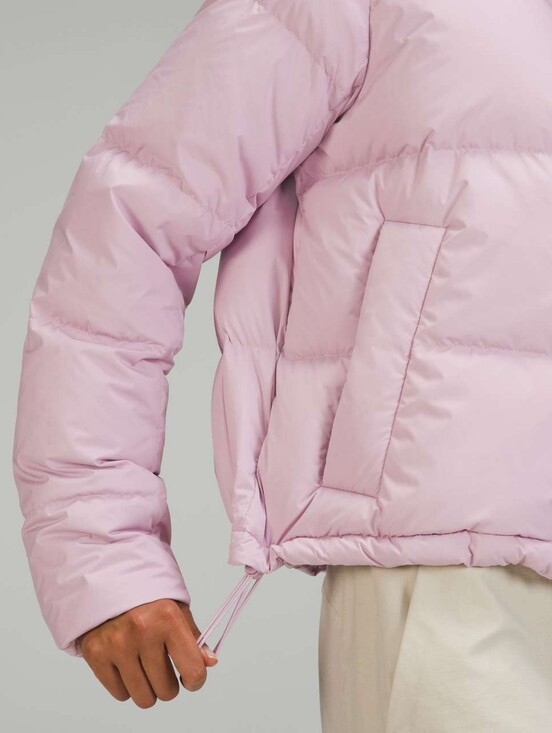lululemon athletica Jackets & Blazers - lululemon wunder puff cropped jacket Pink Peony goose down